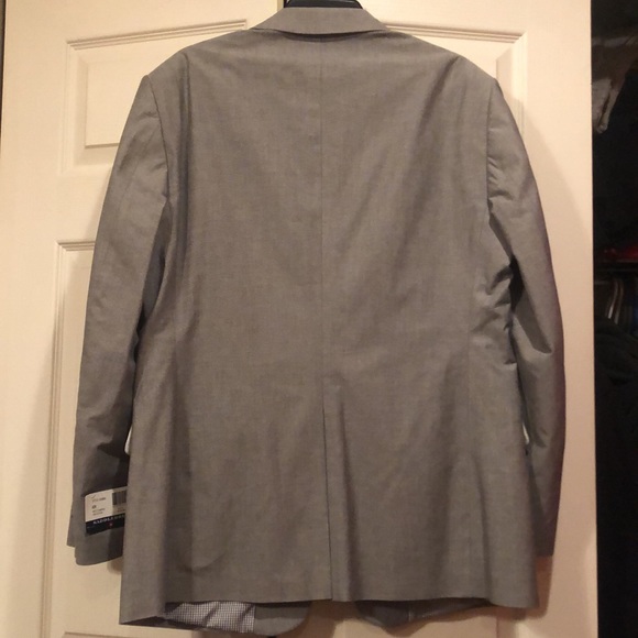 NWT -Saddlebred 42R Gray Chambray Cotton Sports Jacket - Picture 5 of 7